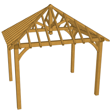 Gazebo -  4.35m x 3.35m x 4.72m