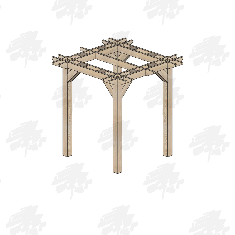 Skyview Premium Larch/Douglas Fir Pergola Kit - FREE DELIVERY