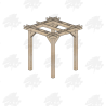 Skyview Premium Larch/Douglas Fir Pergola Kit - FREE DELIVERY