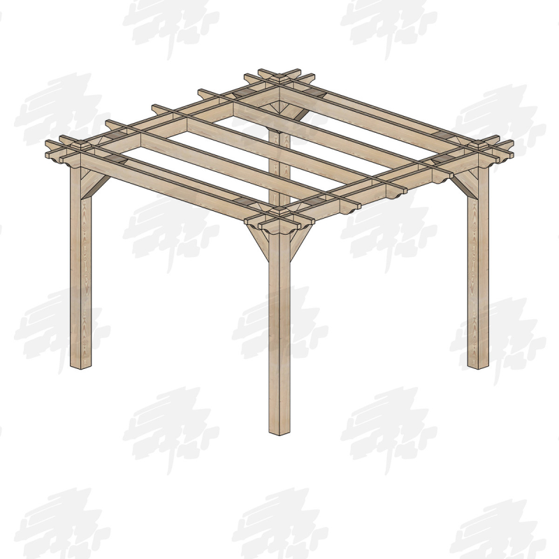 Skyview Premium Larch/Douglas Fir Pergola Kit - FREE DELIVERY