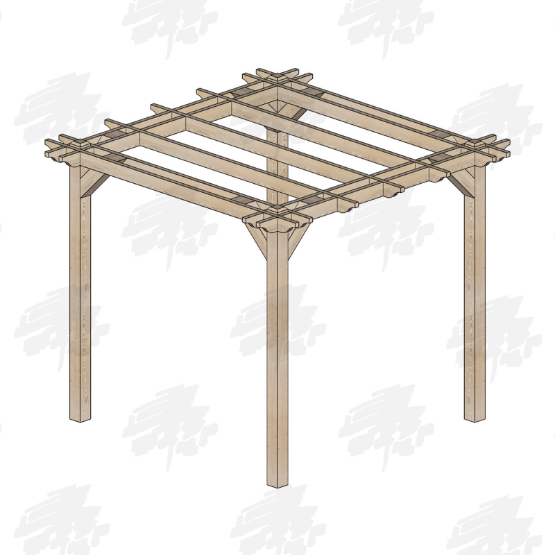 Skyview Premium Larch/Douglas Fir Pergola Kit - FREE DELIVERY