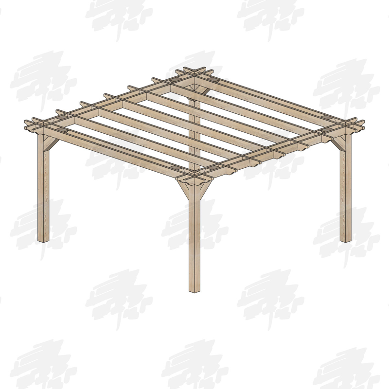 Skyview Premium Larch/Douglas Fir Pergola Kit - FREE DELIVERY