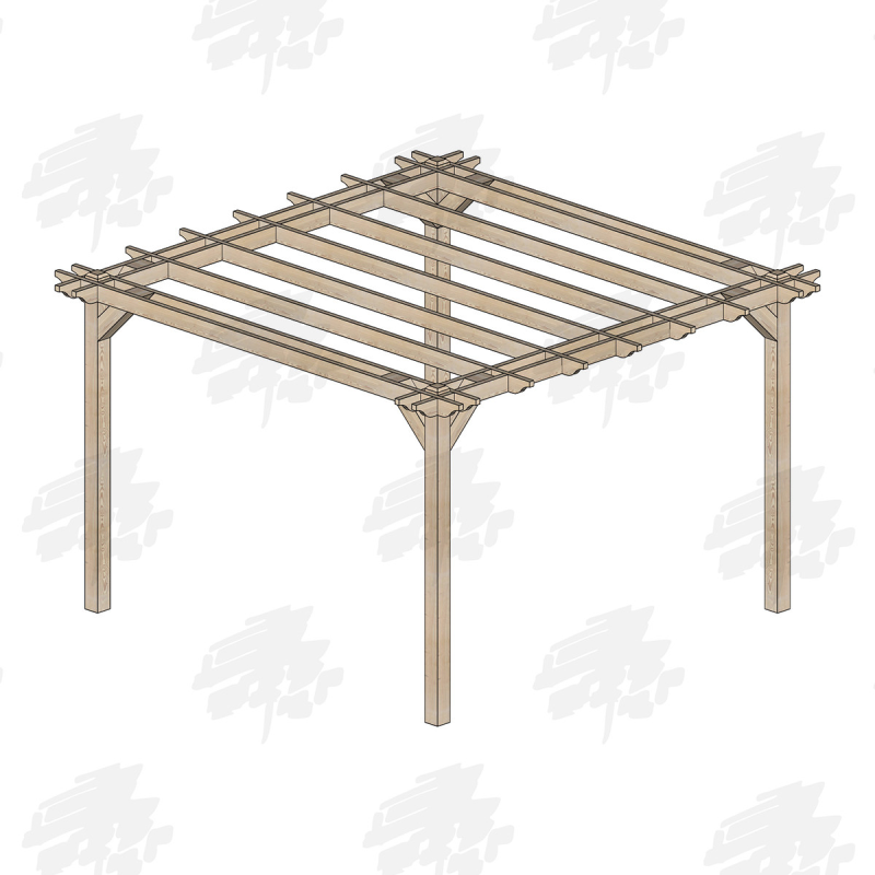 Skyview Premium Larch/Douglas Fir Pergola Kit - FREE DELIVERY