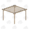 Skyview Premium Larch/Douglas Fir Pergola Kit - FREE DELIVERY