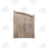 Oak Curved Top Closeboard Driveway Gate