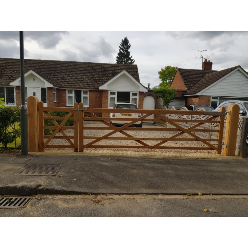 Solid European Oak Field Gate