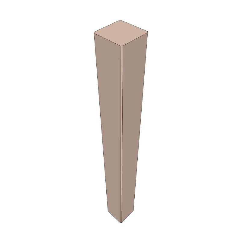 American White Solid Oak Newel Post