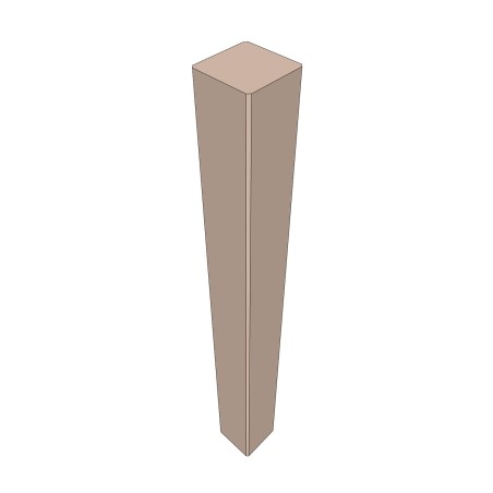 American White Solid Oak Newel Post