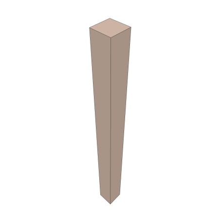 American Red Solid Oak Newel Post