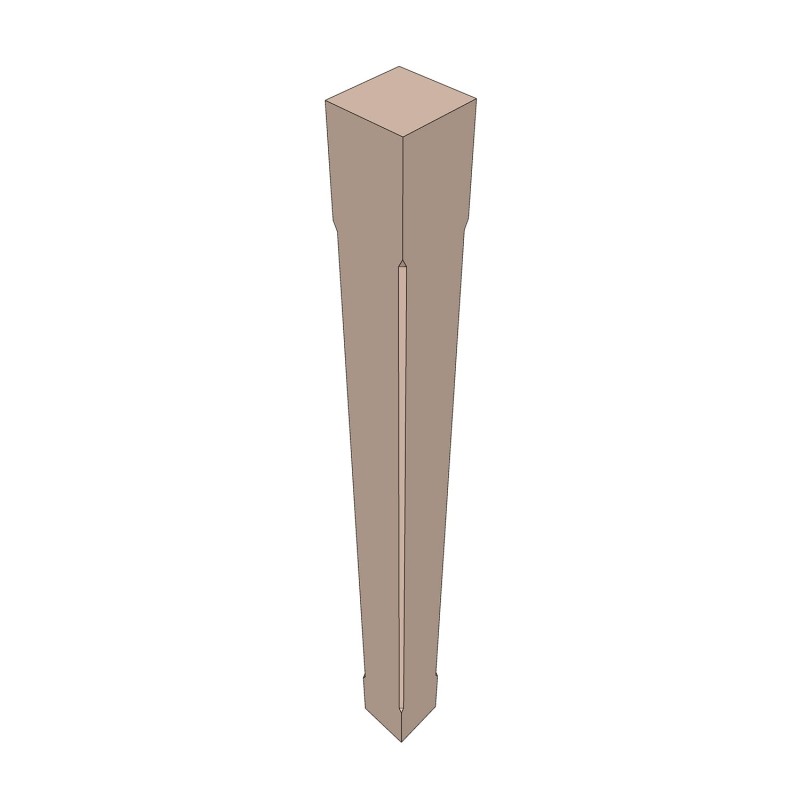 Solid English Ash Newel Post