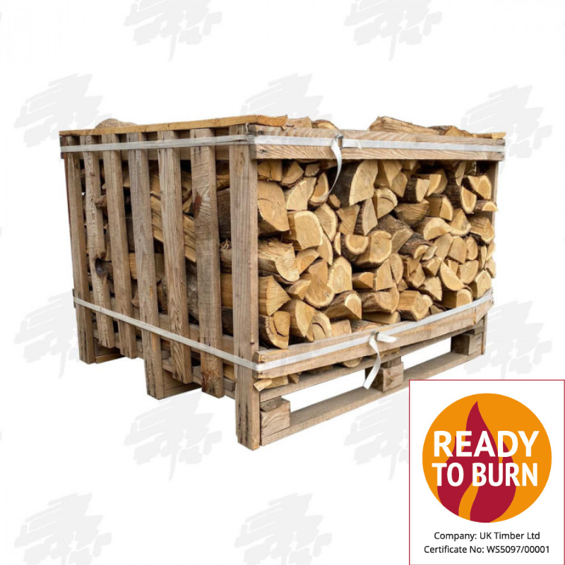 Standard Crate Of Kiln-Dried Oak Hardwood Firewood