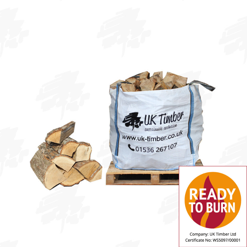 Large Bulk Bag of Kiln Dried Mixed Hardwood Firewood - FREE DELIVERY
