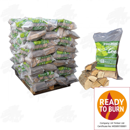 80 Bags of Premier Kiln Dried Hardwood Firewood