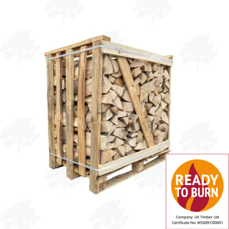 Standard Crate Of Kiln Dried Ash Hardwood Firewood