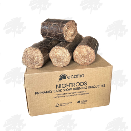 Single Box of Ecofire Nightrods  Buy Wood Briquettes Online from the  Experts at UK Timber