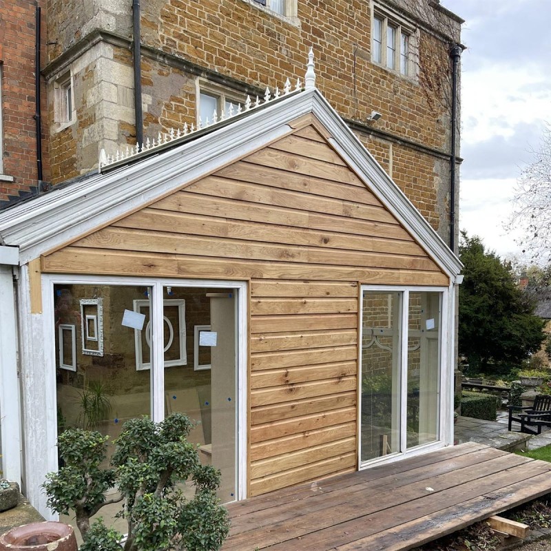 Air Dried Oak Shiplap Cladding