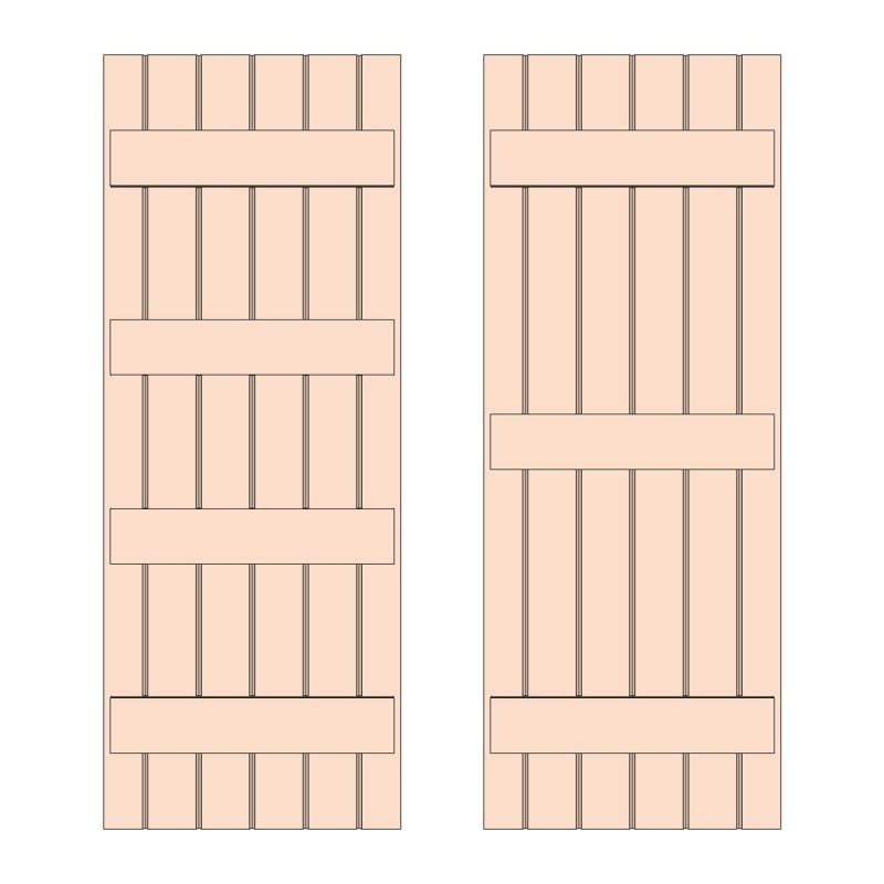 Prestige Ledged Solid Oak Doors