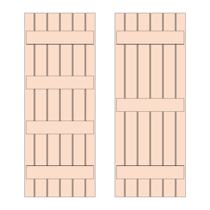Ledged Solid Oak Doors
