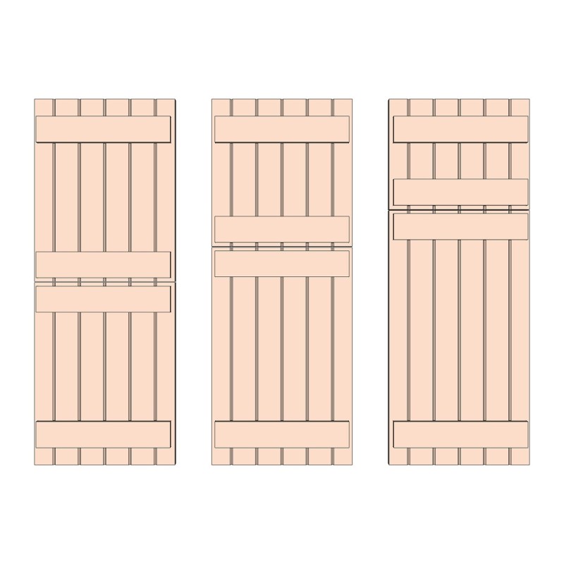 Ledged Solid Oak Stable Doors