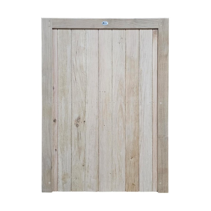 Single Oak Flat Top Closeboard Driveway Gate