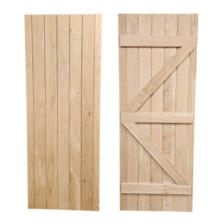 Priory Ledged and Braced Solid Oak Doors