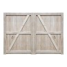 Pair of European Oak Flat Top Closeboard Driveway Gates