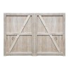 Pair of Oak Flat Top Closeboard Driveway Gates