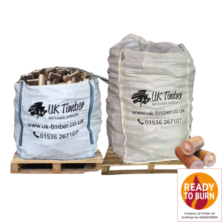 Bulk Bags of Ecofire HotRods Hardwood Briquettes - FREE DELIVERY