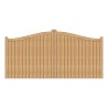 Pair of Solid Oak Swan Neck Closeboard Driveway Gates