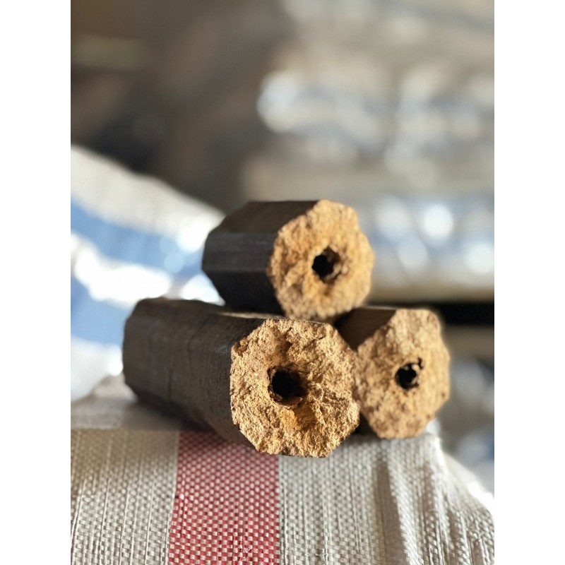 Sacks of BRITEBURN Hazelnut Shell Pini Kay Briquettes - FREE DELIVERY