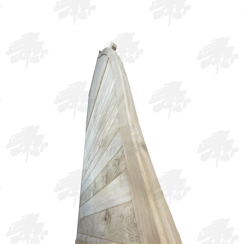 European Oak Swan Neck Closeboard Driveway Gates