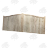 Pair of European Oak Swan Neck Closeboard Driveway Gates