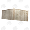 Pair of Solid Oak Swan Neck Closeboard Driveway Gates