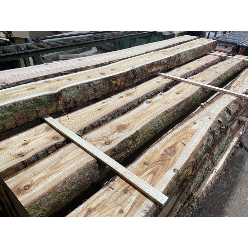 Untreated Larch Rustic Softwood Sleepers