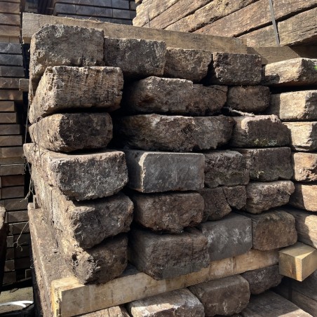 GRADE C Azobe Reclaimed Sleepers 2000x250x150 - Pallet of 20 - FREE DELIVERY