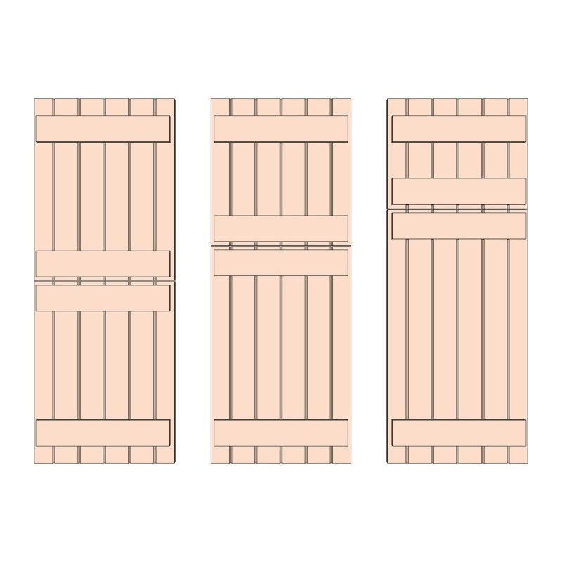 Prestige Ledged Solid Ash Stable Doors