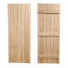Priory Ledged Solid Ash Doors