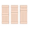 Ledged Solid Ash Stable Doors