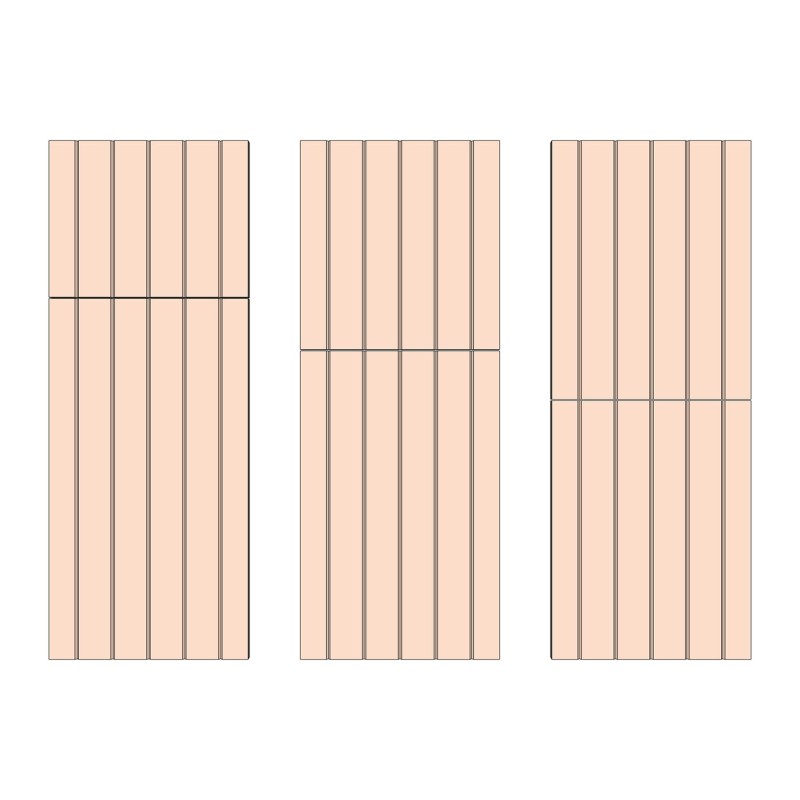 Ledged Solid Ash Stable Doors
