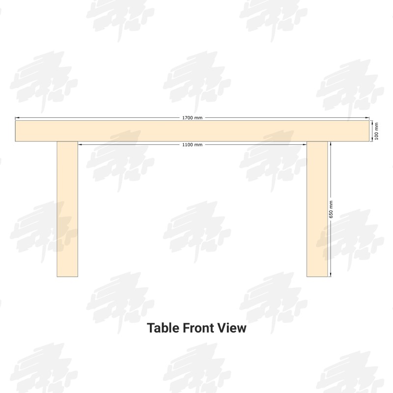 Douglas Fir Refectory Table and Seating Furniture Set - Grand
