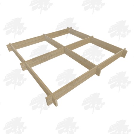 Square Herb Box Oak Slot Together Raised Bed Kit - FREE DELIVERY