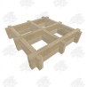Square Herb Box Heavyweight Oak Slot Together Raised Bed Kit - FREE DELIVERY