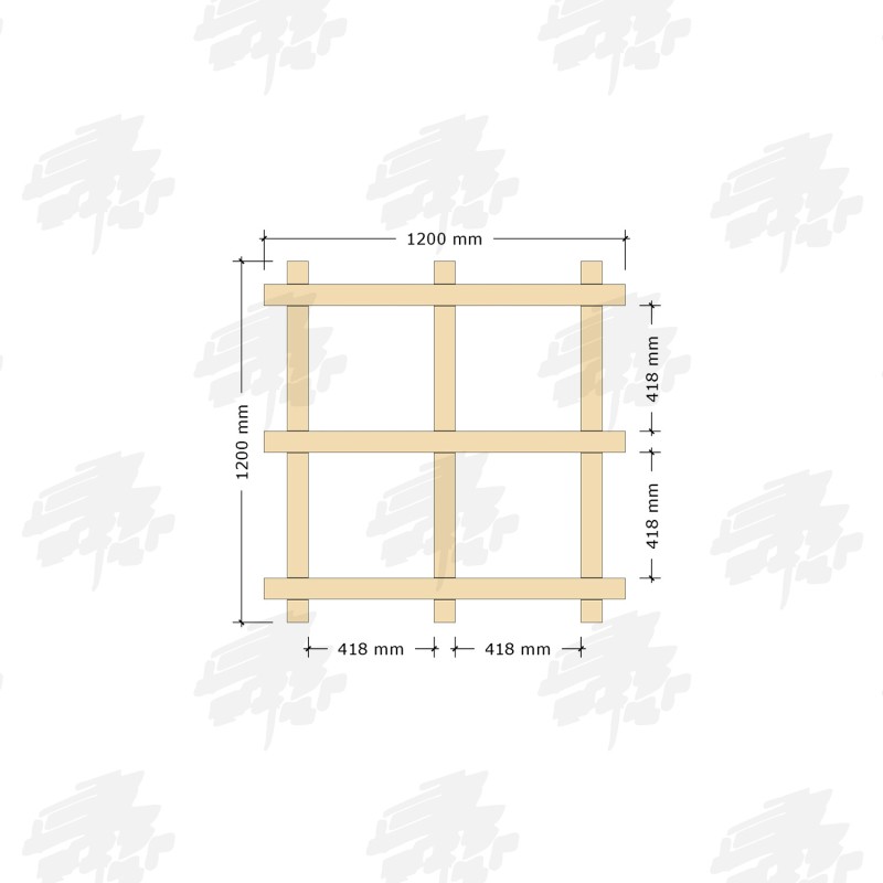 Square Herb Box Heavyweight Oak Slot Together Raised Bed Kit FREE