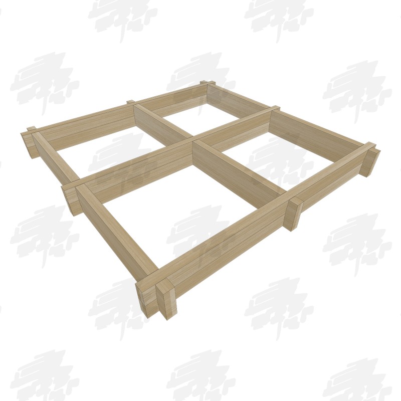 Square Herb Box Heavyweight Oak Slot Together Raised Bed Kit - FREE DELIVERY