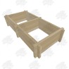 Split Rectangular Heavyweight Oak Slot Together Raised Bed Kit - FREE DELIVERY