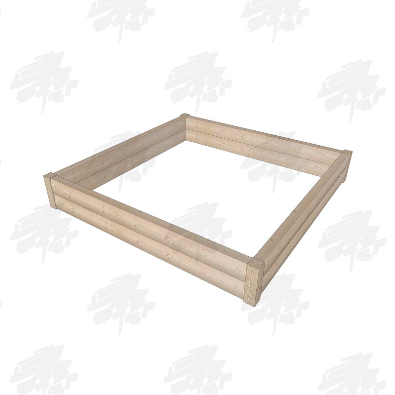 Square Larch/Douglas Fir LogLap Planters - FREE DELIVERY