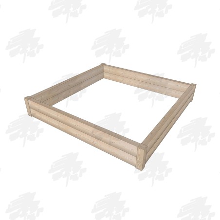 Square Larch/Douglas Fir LogLap Planters - FREE DELIVERY