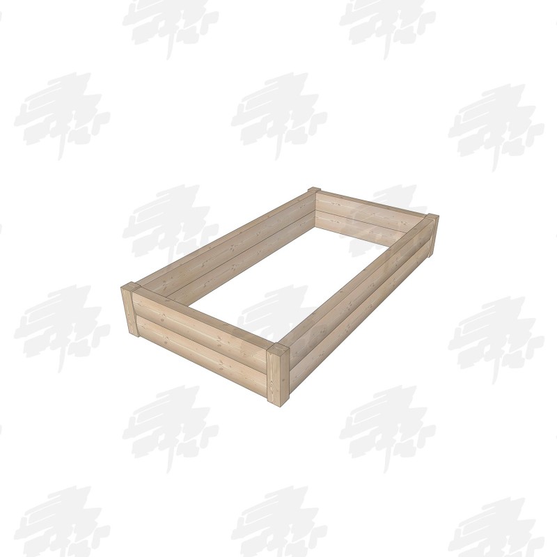 Rectangular Larch/Douglas Fir LogLap Planters - FREE DELIVERY