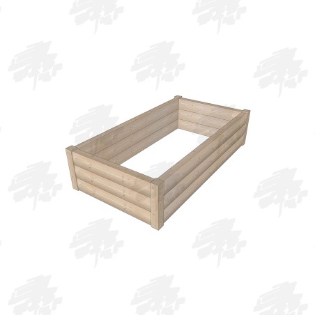 Rectangular Larch/Douglas Fir LogLap Planters - FREE DELIVERY