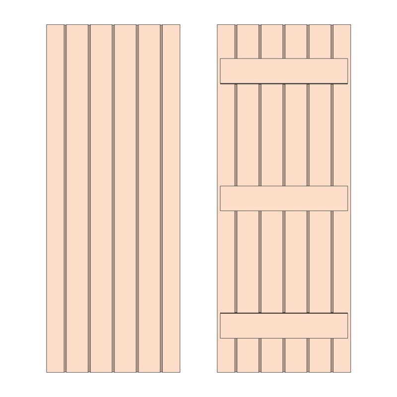 Solid Douglas Fir Ledged Doors | Buy Solid Douglas Fir Doors Online from the Experts at UK Timber